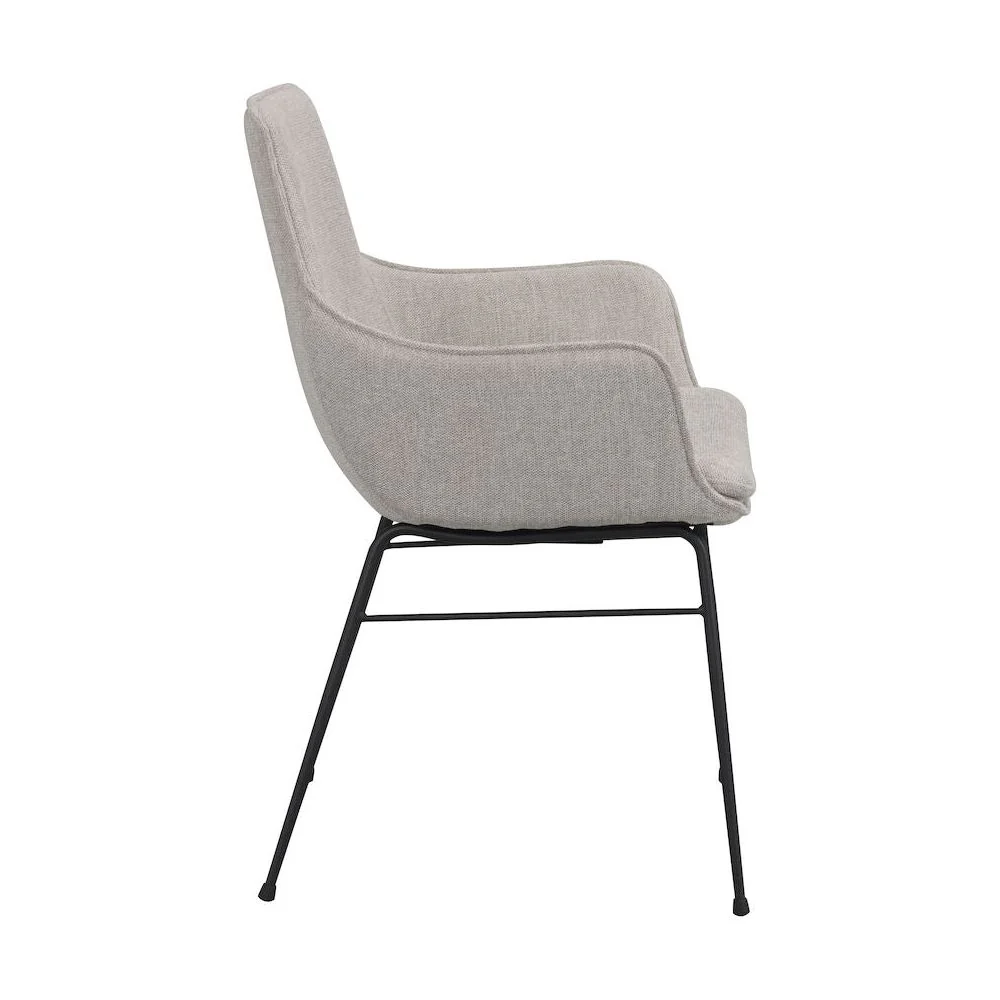 LOWELL Esszimmerstuhl Grau/Schwarz 59x62x86cm - Image 4