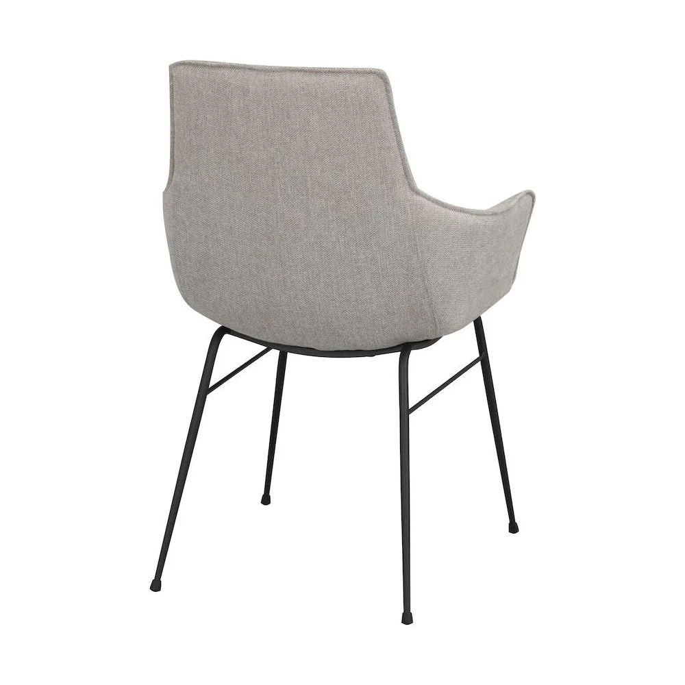 LOWELL Esszimmerstuhl Grau/Schwarz 59x62x86cm - Image 5