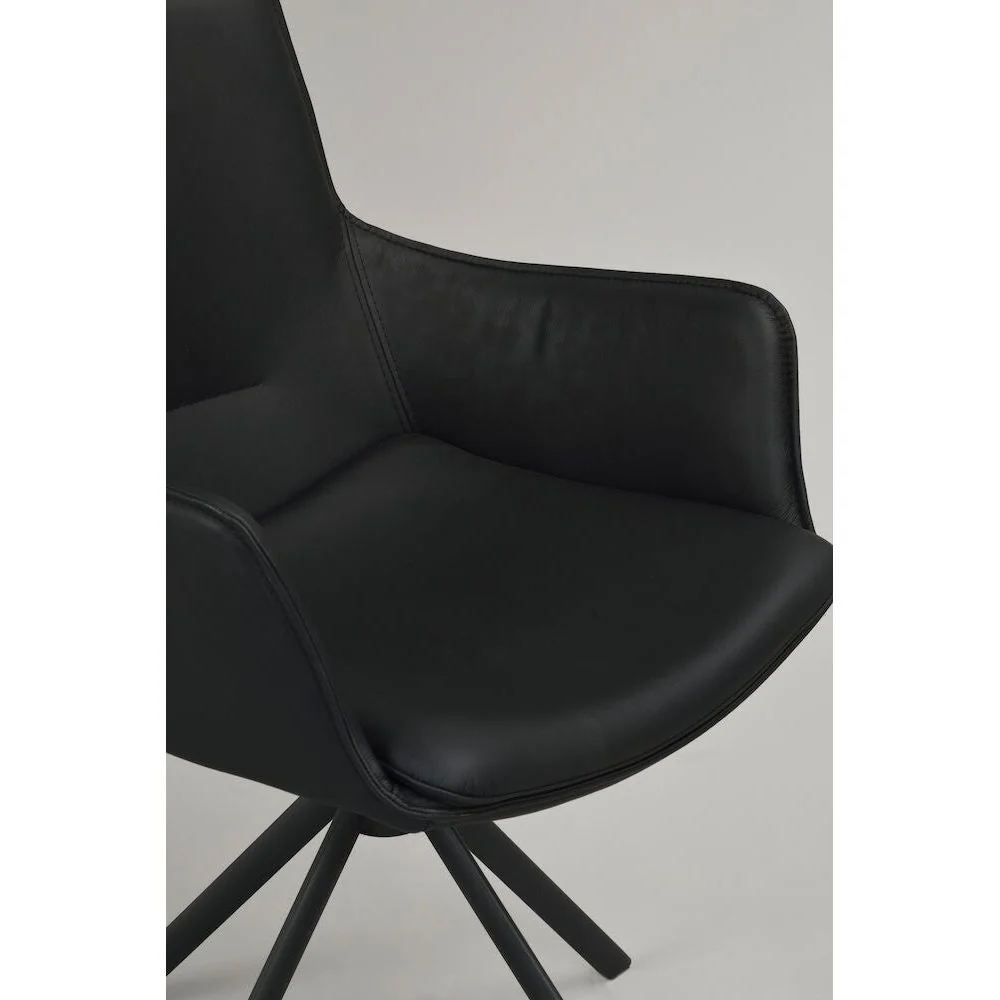 LOWELL Esszimmerstuhl Schwarz 59x58x86cm - Image 4