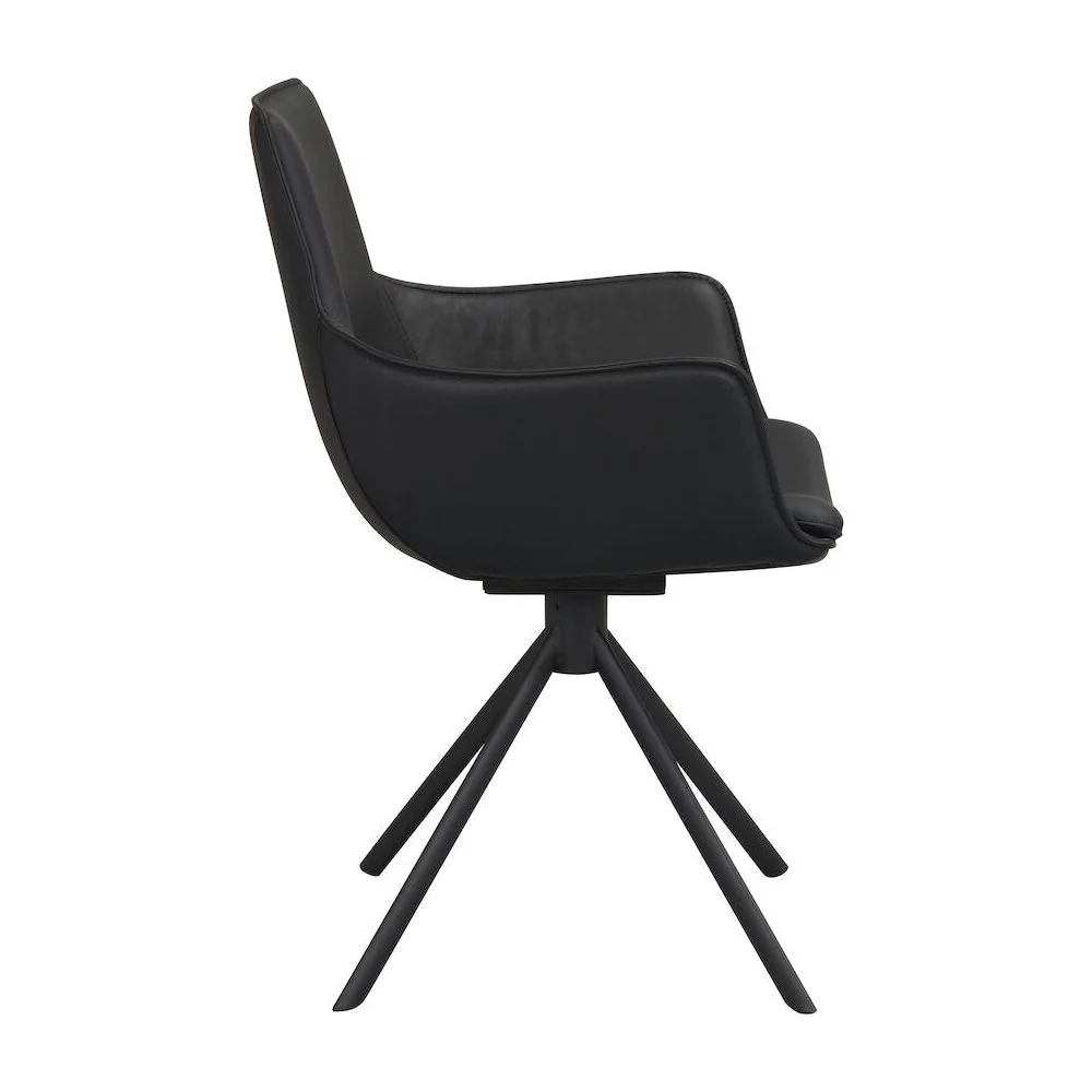 LOWELL Esszimmerstuhl Schwarz 59x58x86cm - Image 6