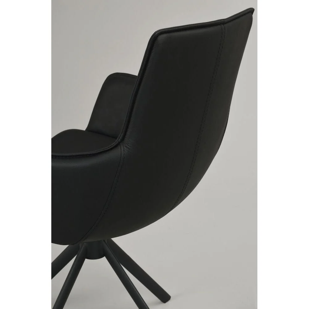 LOWELL Esszimmerstuhl Schwarz 59x58x86cm - Image 8