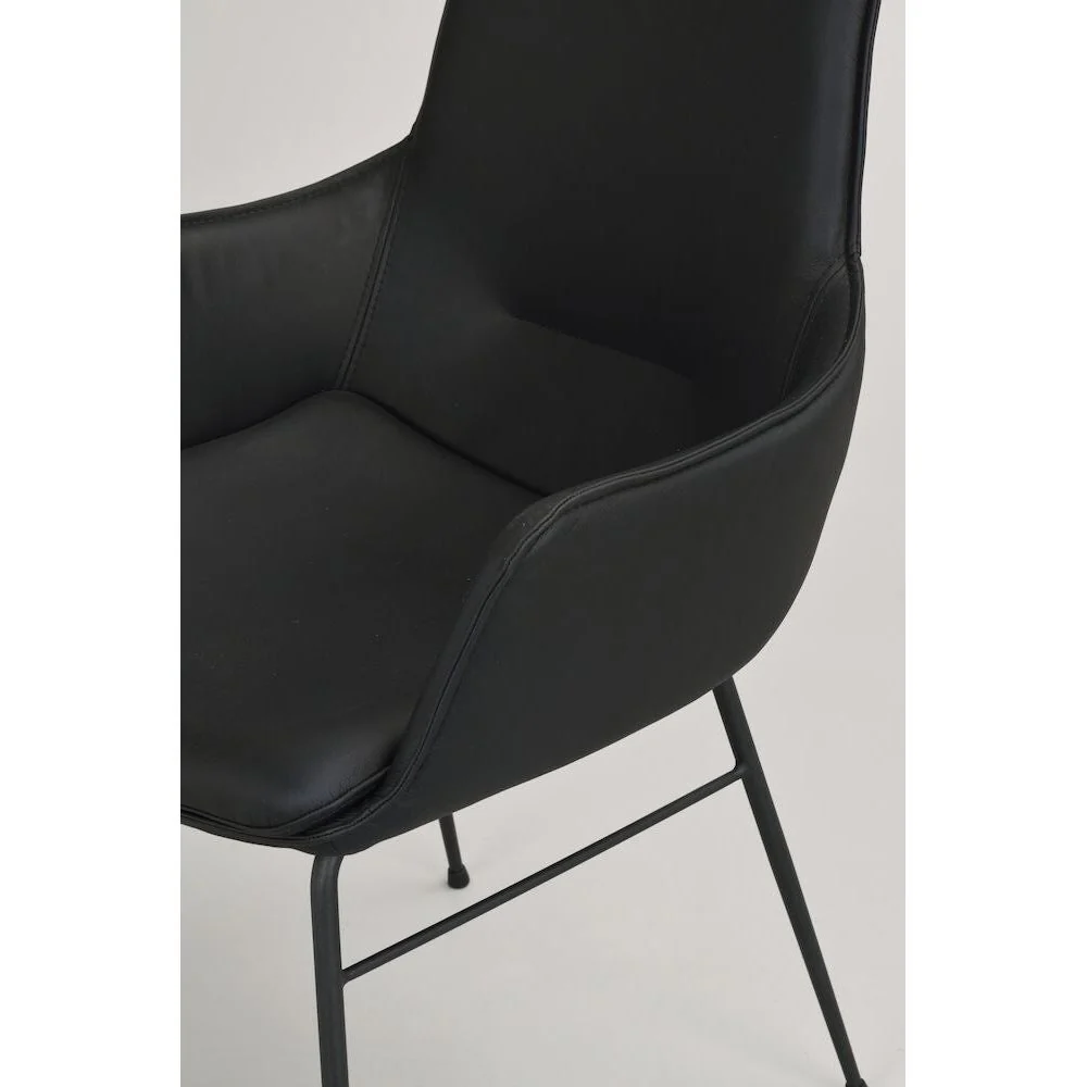 LOWELL Esszimmerstuhl Schwarz 59x62x86cm - Image 3