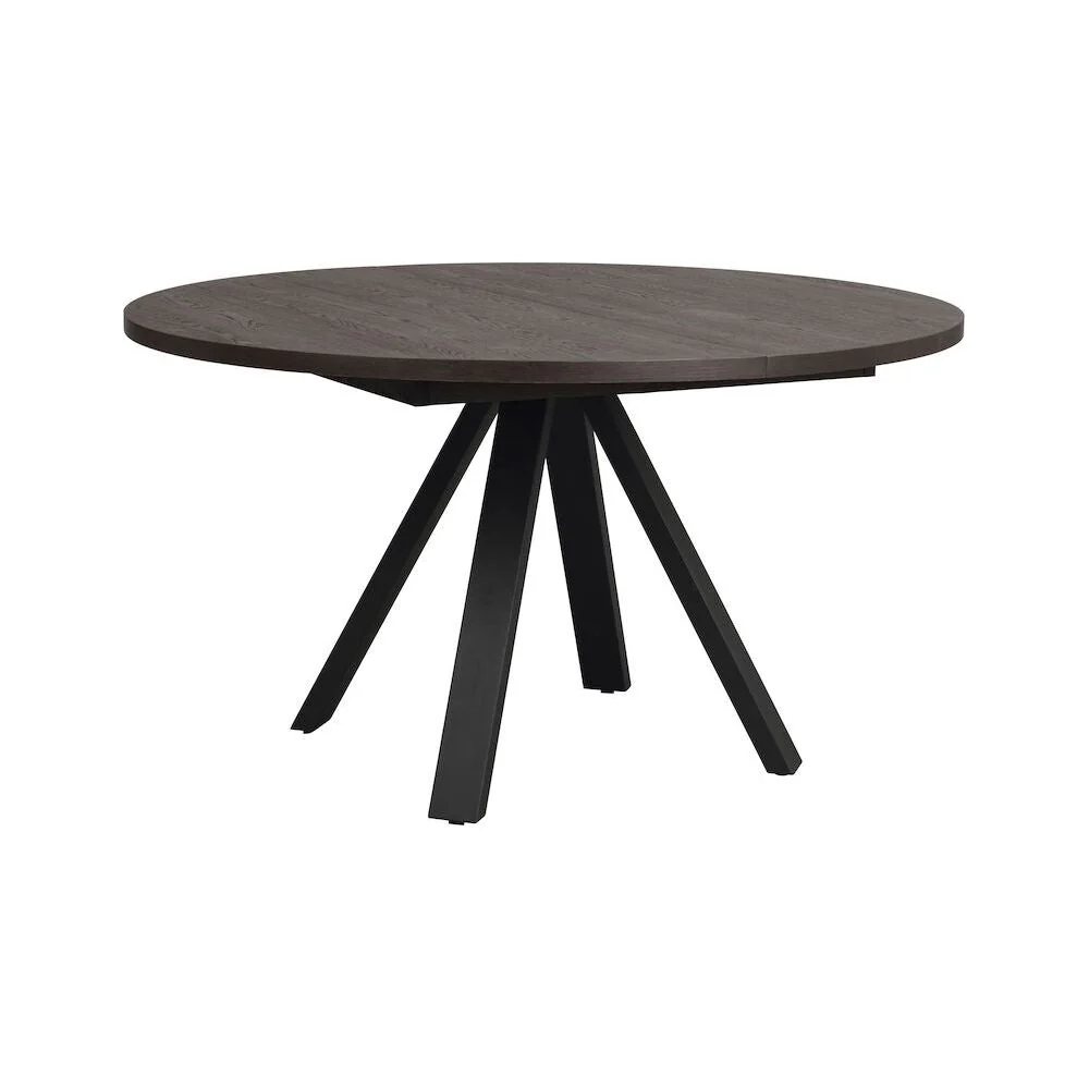 MADDOCK Esstisch Braun/Schwarz 135-235x135x75cm