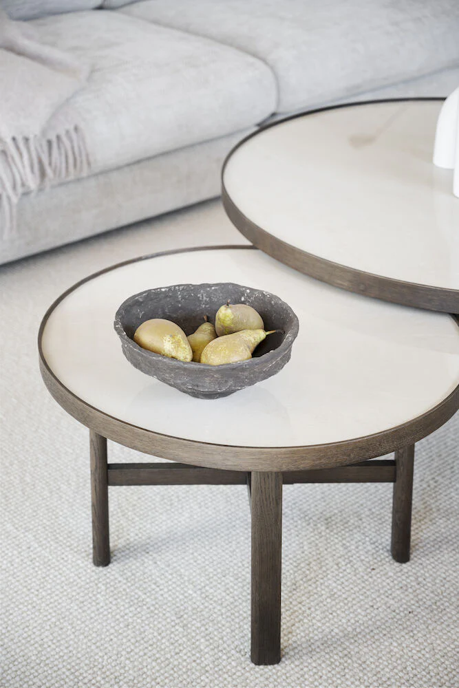 MARSDEN Couchtisch Rund Beige/braun 60x60x40cm - Image 6