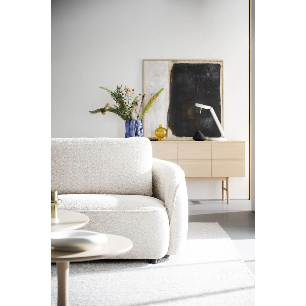 NORRIS 3-Sitzer-Sofa Hellbeige 226x102x80cm - Image 4