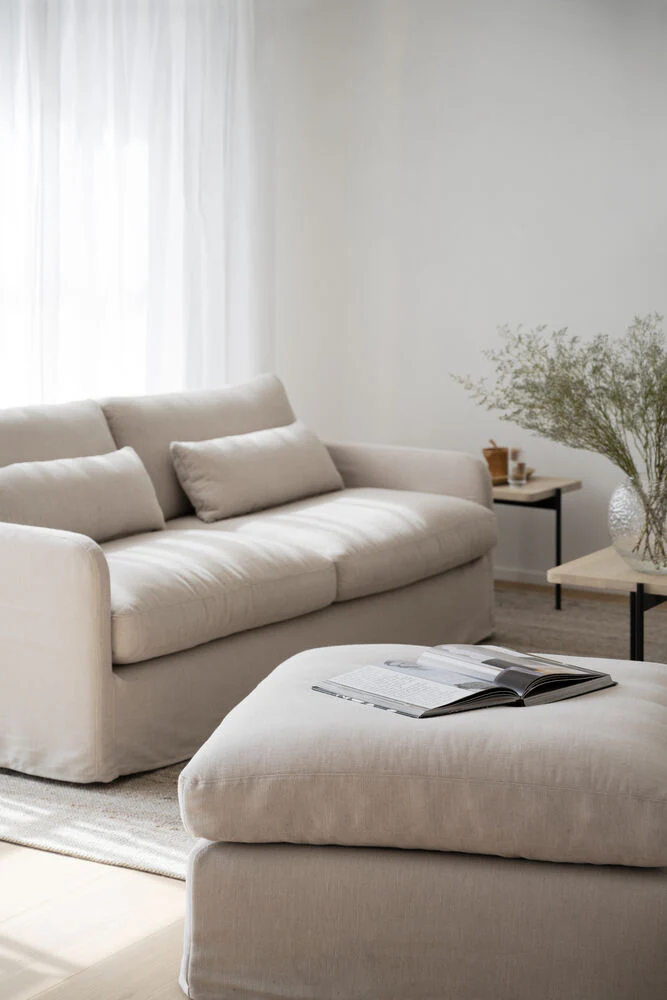 PEYTON 3-Sitzer Sofa Ursula #282 hellbeige 213x103x82cm - Image 11