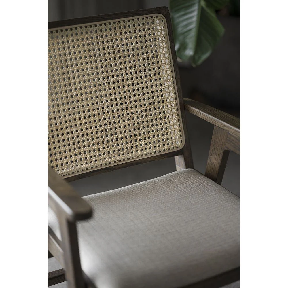 PRESTWICK Esszimmerstuhl Braun/Beige 60x63x88cm - Image 6