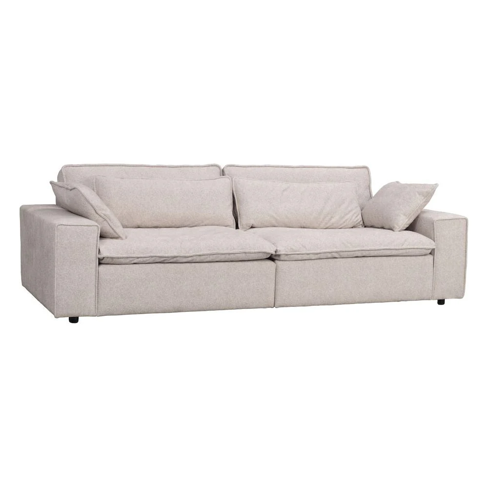 RAWLINS 3-Sitzer-Sofa Beige 259x116x85cm - Image 4