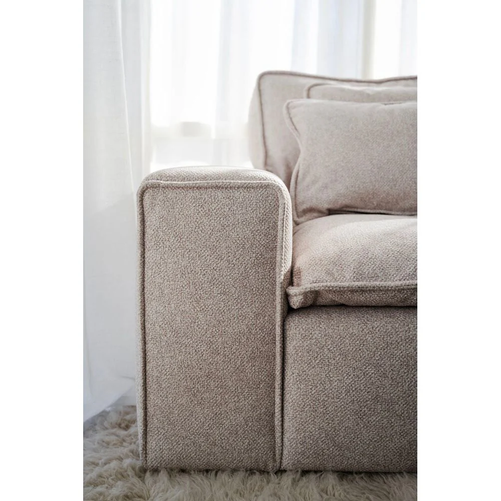 RAWLINS 3-Sitzer-Sofa Beige 259x116x85cm - Image 9