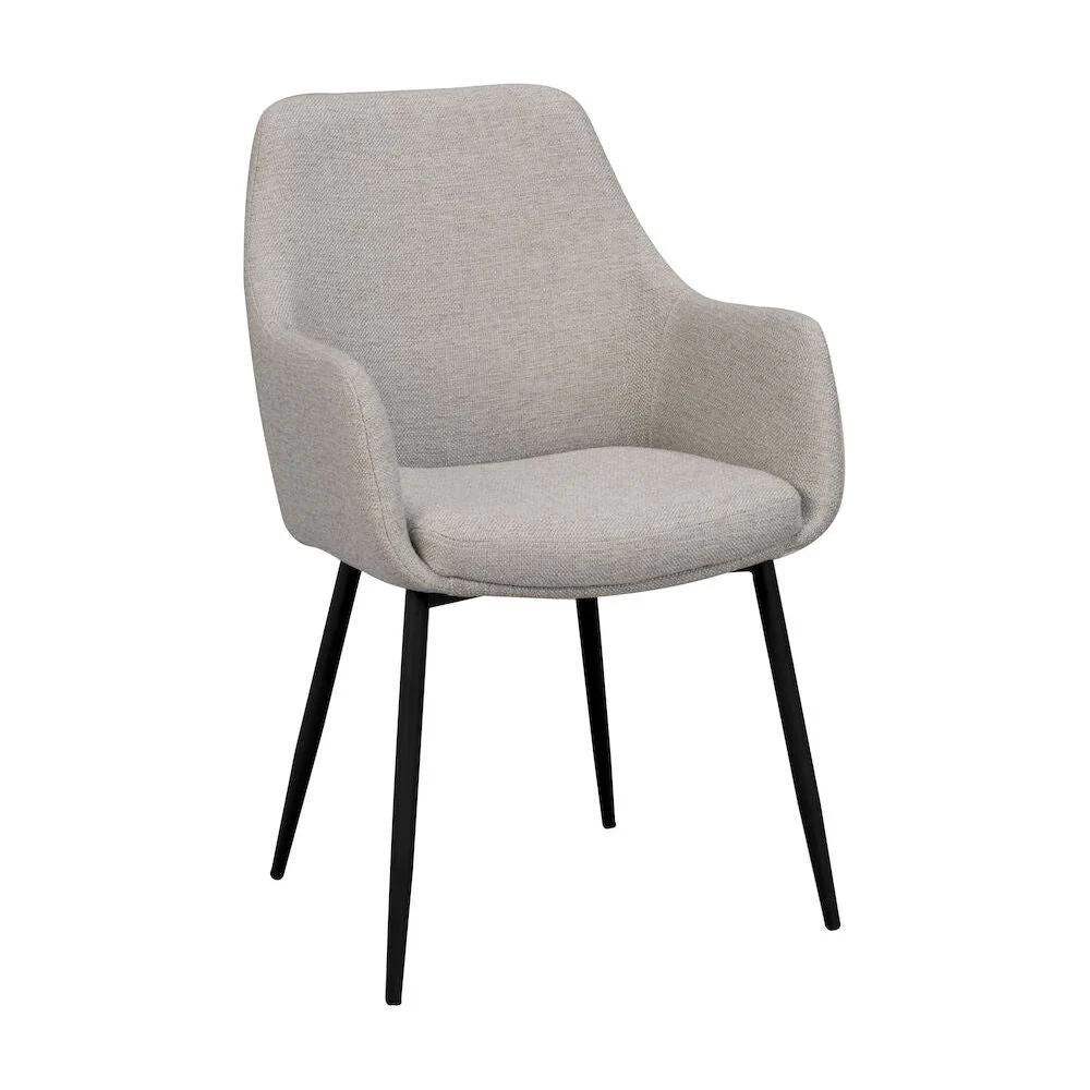 REILY Esszimmerstuhl Beige/schwarz 55x61x86cm