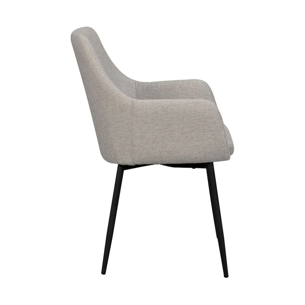 REILY Esszimmerstuhl Beige/schwarz 55x61x86cm - Image 5