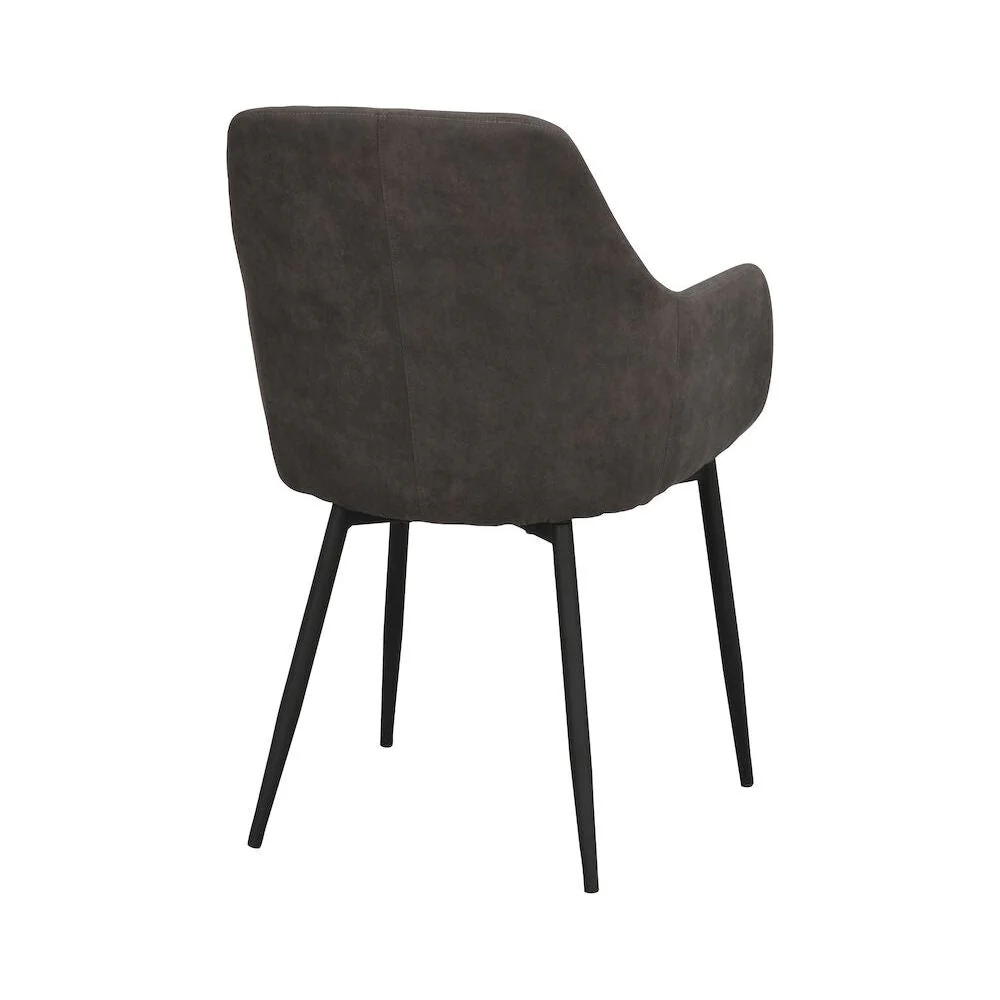 REILY Esszimmerstuhl Dunkelgrau/Schwarz 55x61x86cm - Image 5
