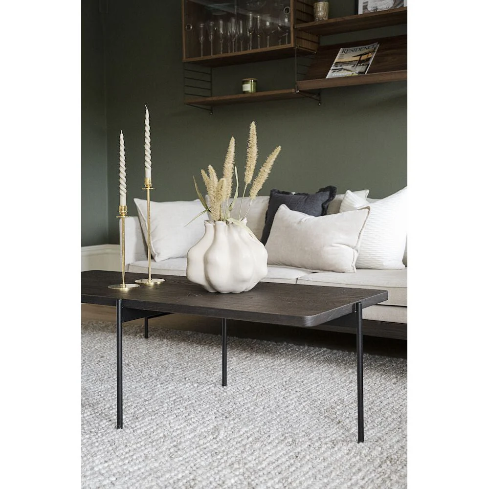 SHELTON Couchtisch Braun/Schwarz 145x60x45cm - Image 5