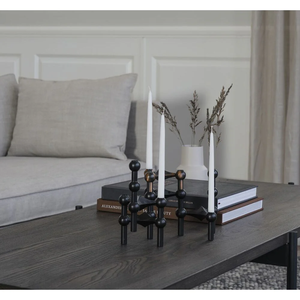 SHELTON Couchtisch Braun/Schwarz 145x60x45cm - Image 6