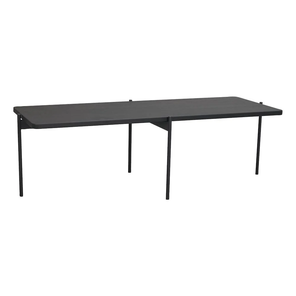 SHELTON Couchtisch Schwarz 145x60x45cm