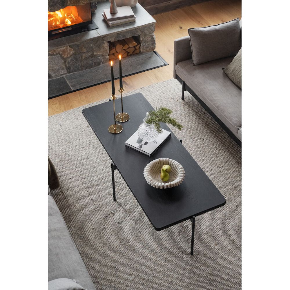 SHELTON Couchtisch Schwarz 145x60x45cm - Image 2