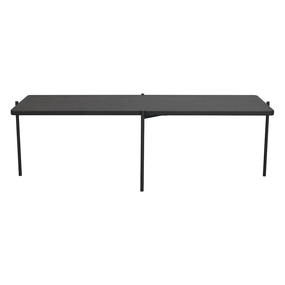 SHELTON Couchtisch Schwarz 145x60x45cm - Image 3