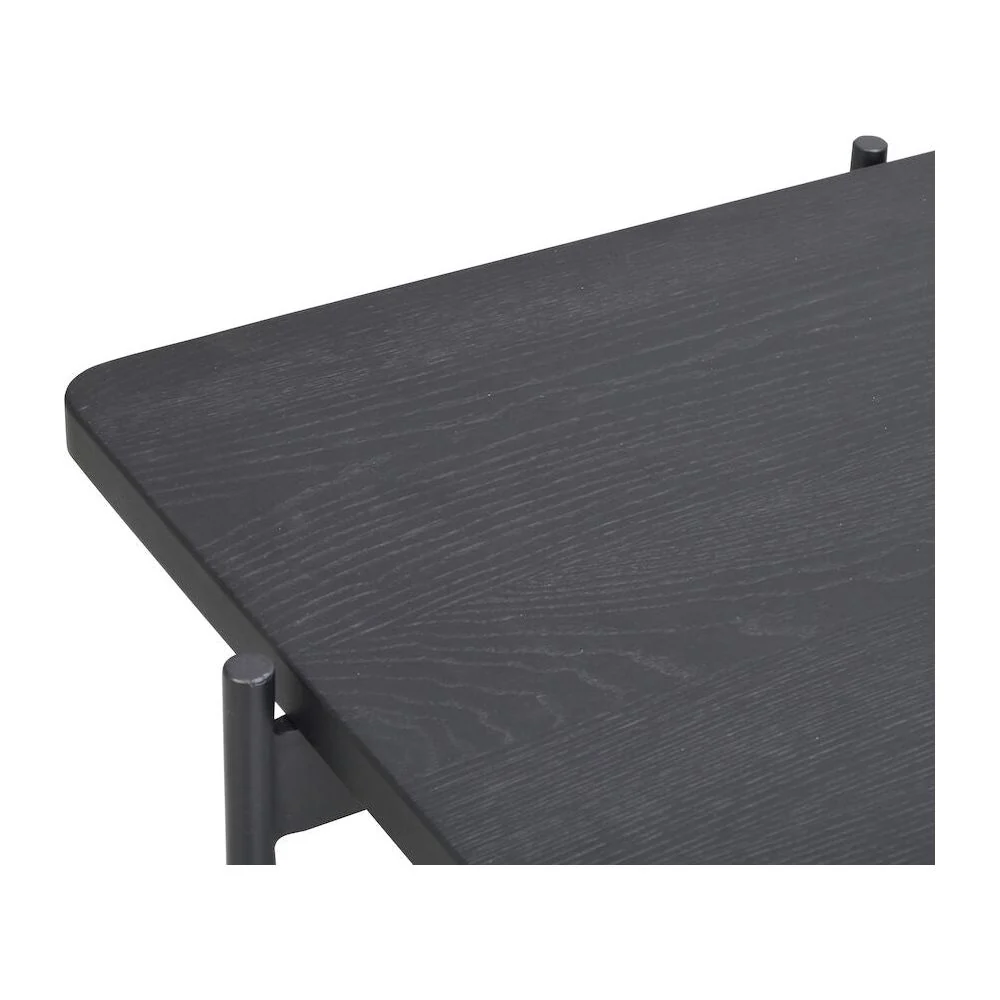 SHELTON Couchtisch Schwarz 145x60x45cm - Image 7