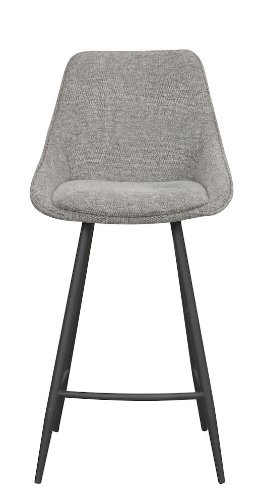 SIERRA Barhocker Grau/Schwarz 46x55x97cm - Image 5