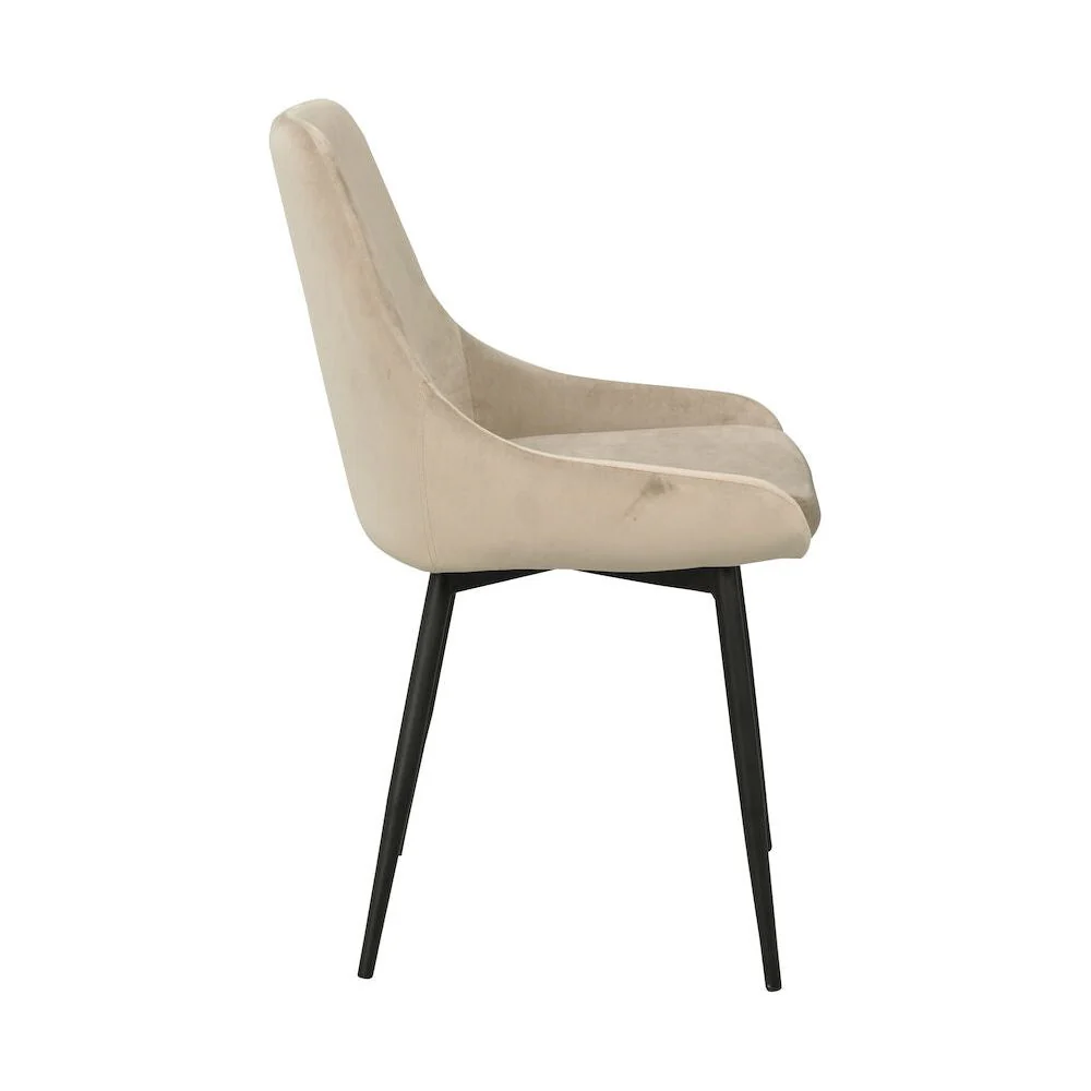 SIERRA Esszimmerstuhl Beige/schwarz 49x55x85cm - Image 4