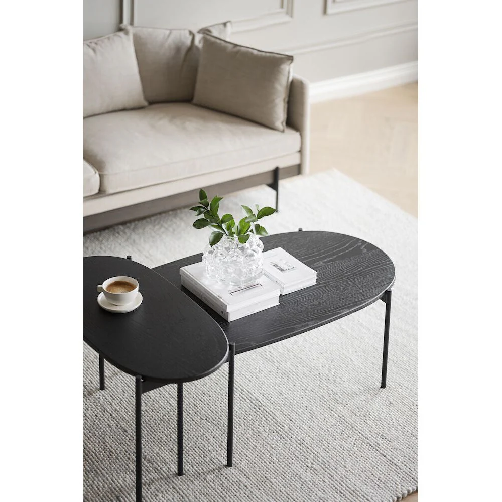 SKYE Couchtisch Schwarz 80x40x45cm - Image 2