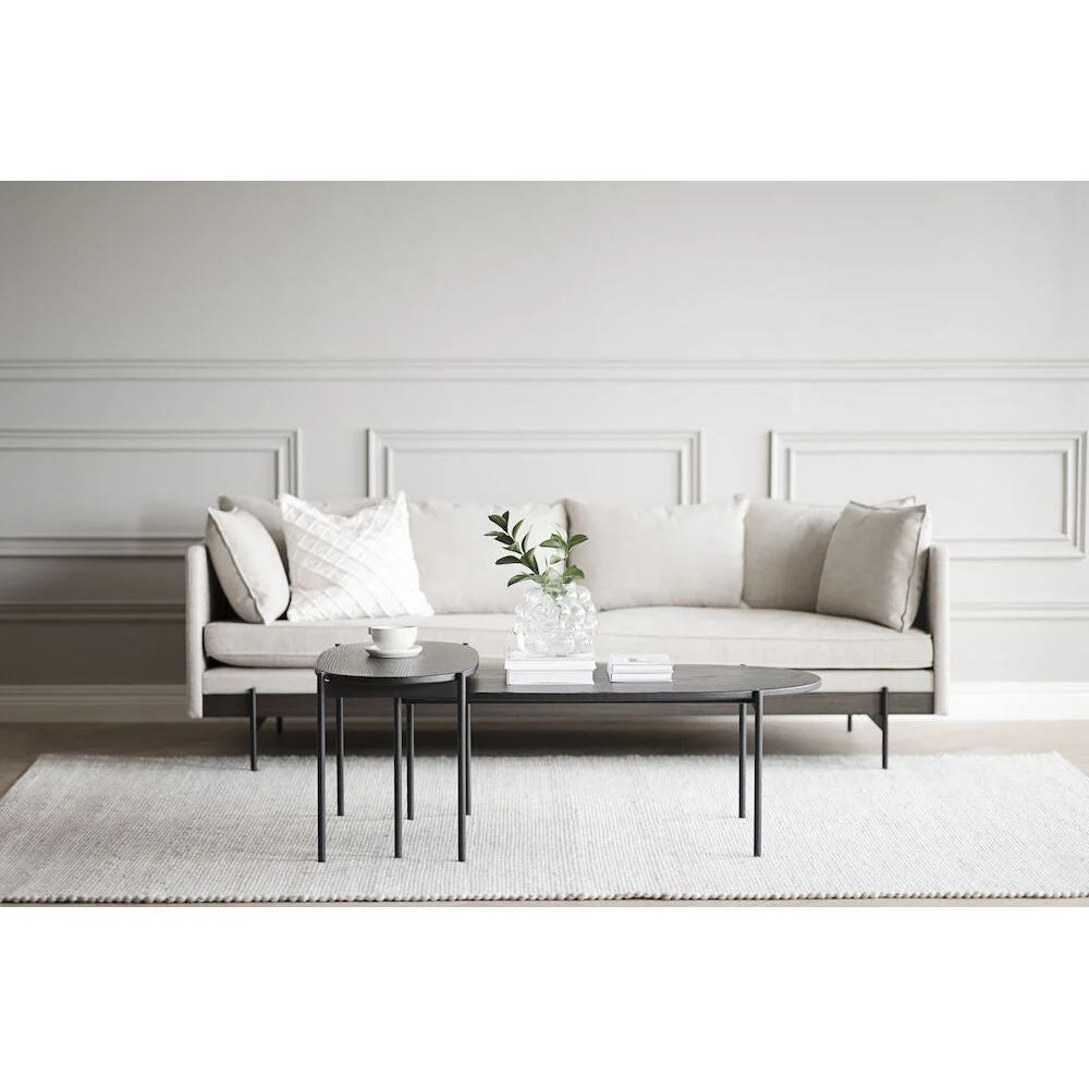 SKYE Couchtisch Schwarz 80x40x45cm - Image 4