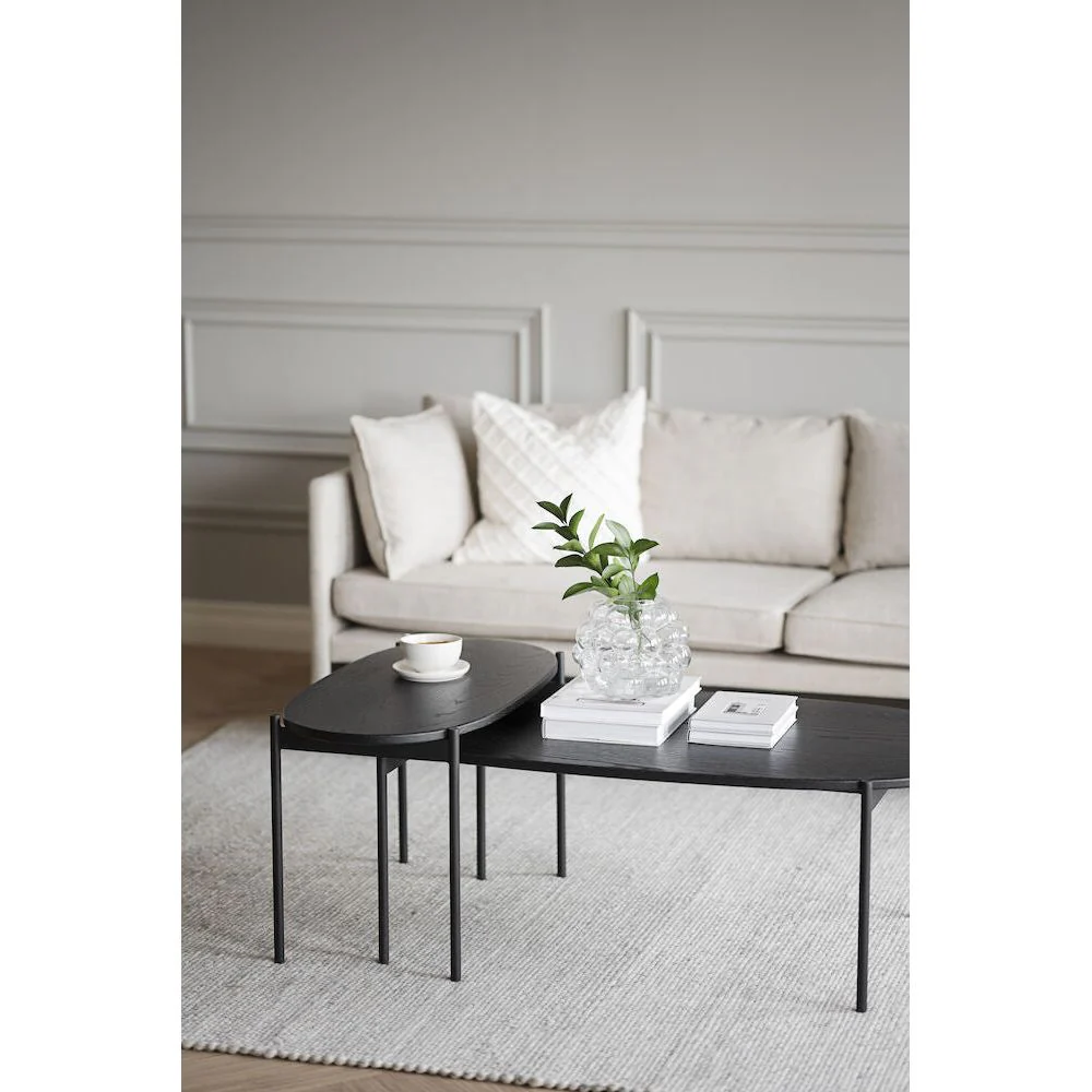 SKYE Couchtisch Schwarz 80x40x45cm - Image 5