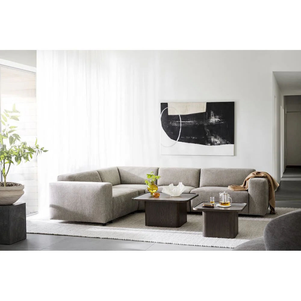SULLIVAN Couchtisch Braun 80x80x40cm - Image 4