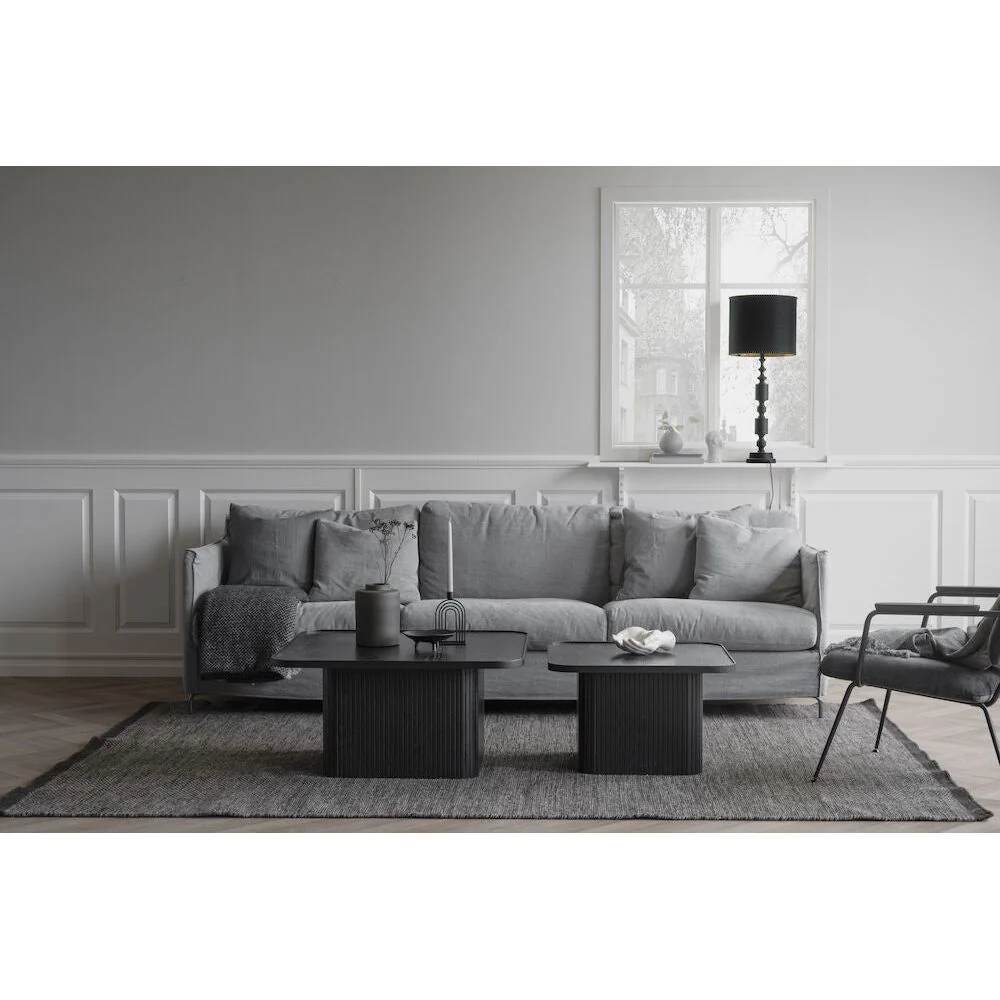 SULLIVAN Couchtisch Schwarz 60x60x37cm - Image 3