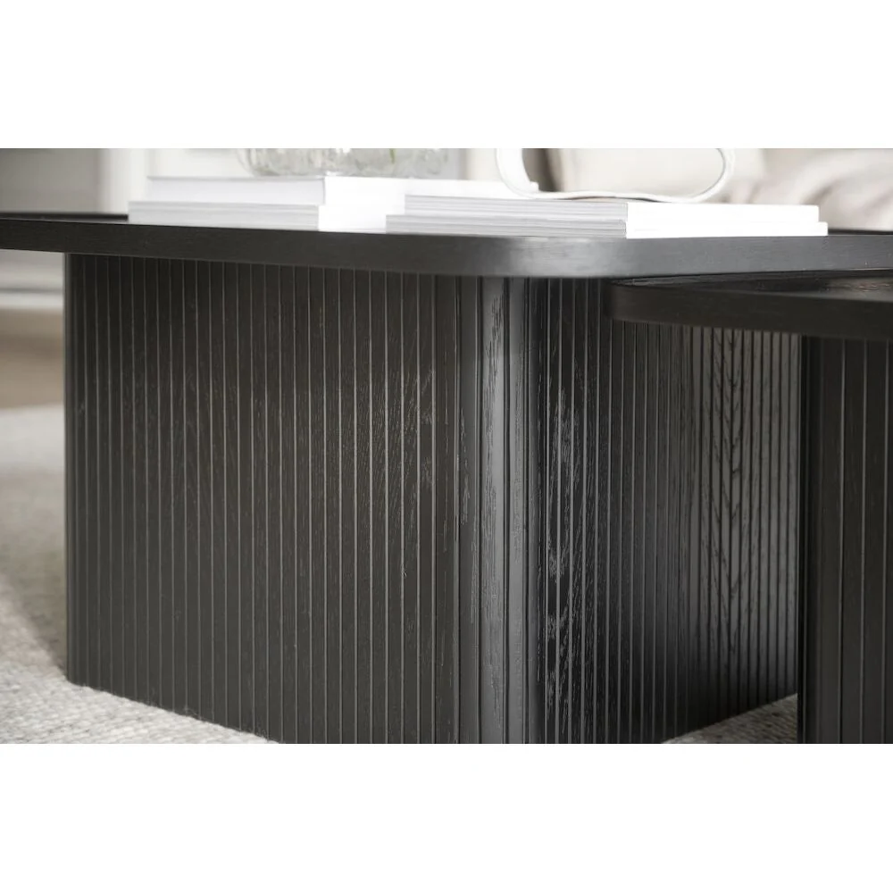 SULLIVAN Couchtisch Schwarz 60x60x37cm - Image 4