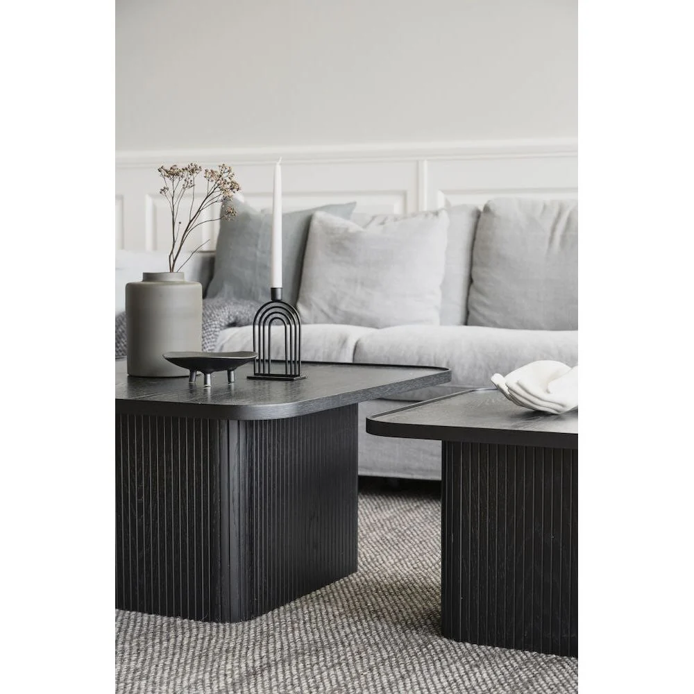 SULLIVAN Couchtisch Schwarz 80x80x40cm - Image 8
