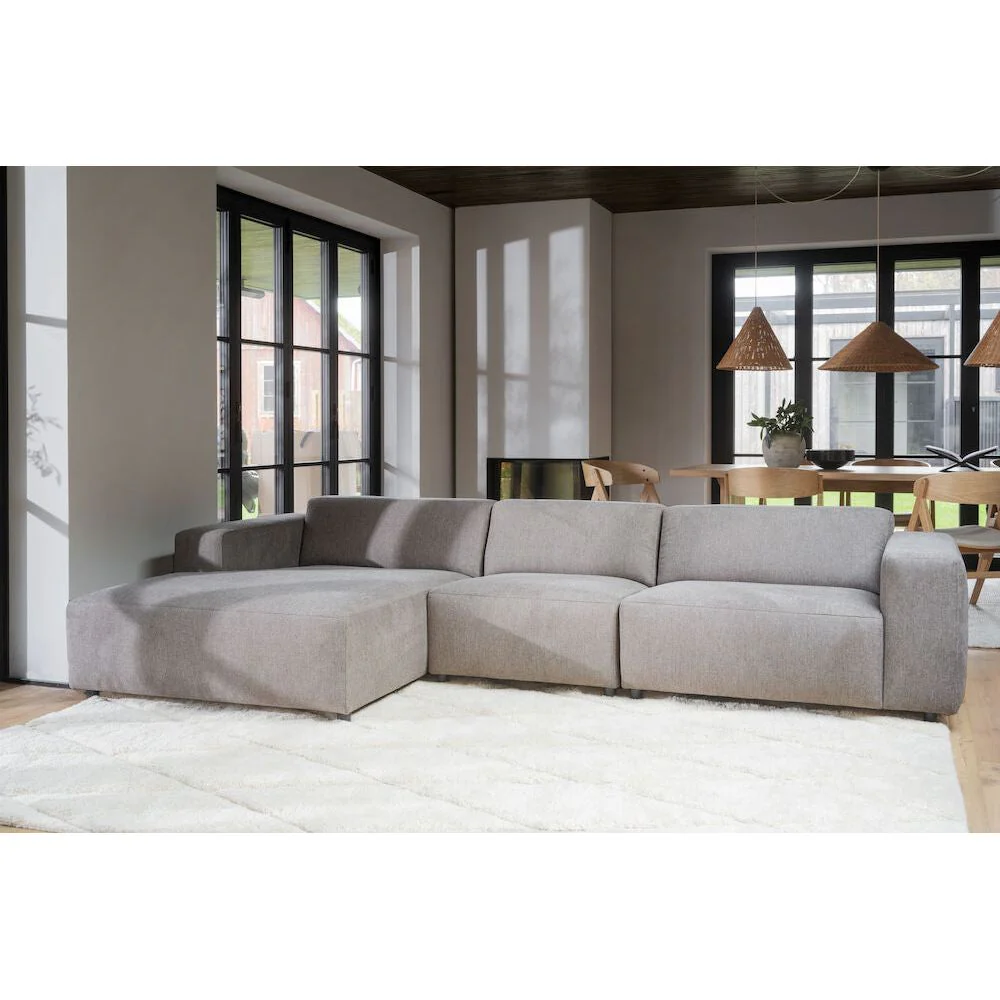 WILLARD Modulares Sofa Beige 312x161x70cm - Image 2