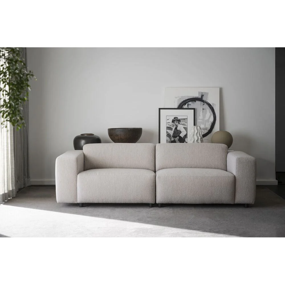WILLARD Modulares Sofa Hellbeige 236x98x70cm - Image 2