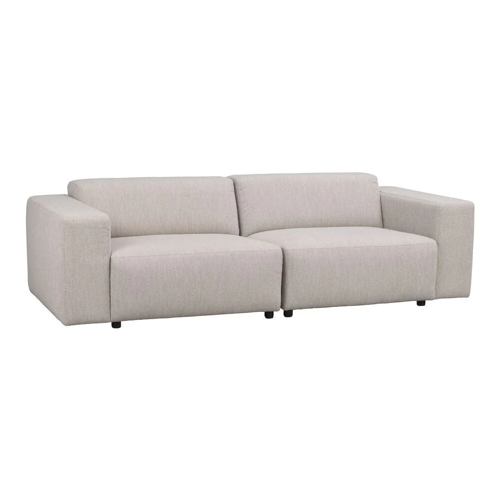 WILLARD Modulares Sofa Hellbeige 236x98x70cm - Image 3