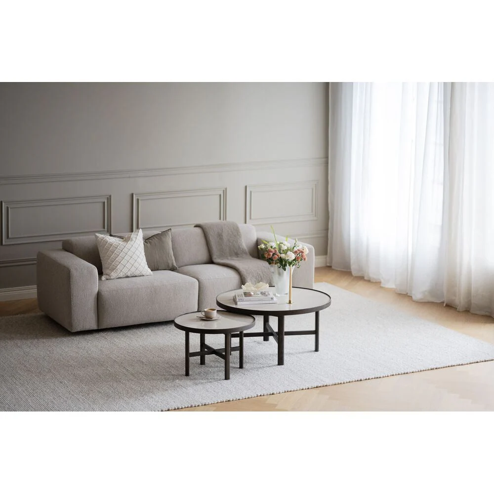 WILLARD Modulares Sofa Hellbeige 236x98x70cm - Image 4
