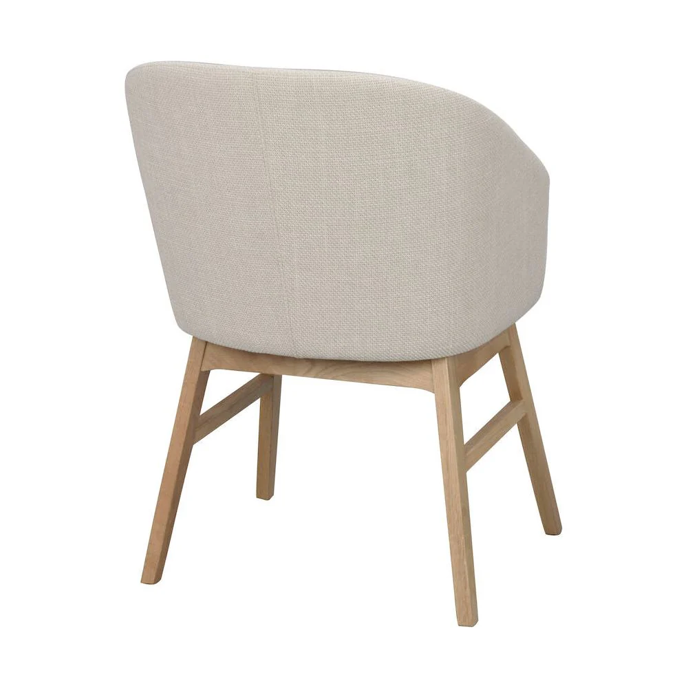 WINDHAM Esszimmerstuhl Beige/Eiche 57x62x80cm - Image 5