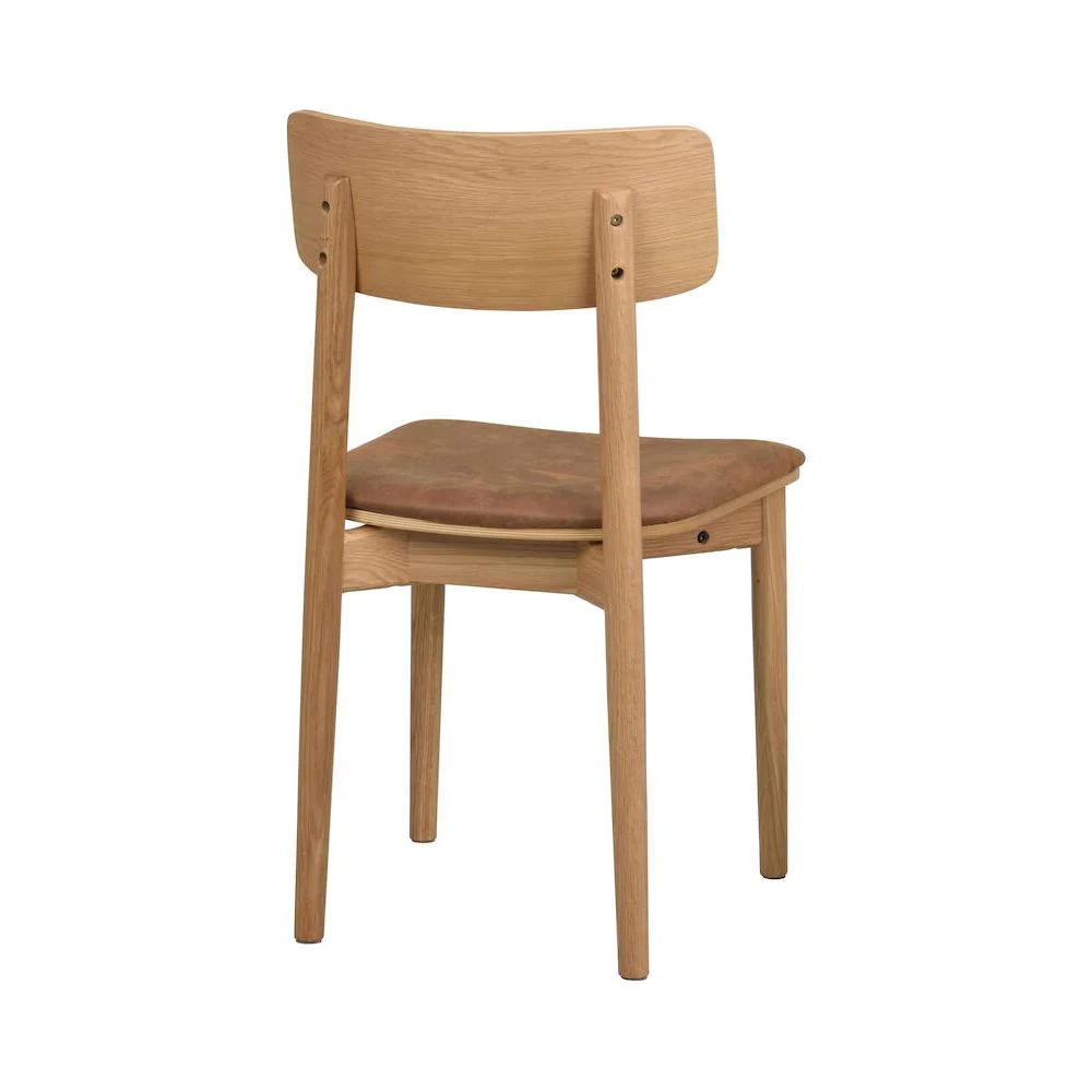 WOLCOTT Esszimmerstuhl Eiche/braun 45x49x84cm - Image 9
