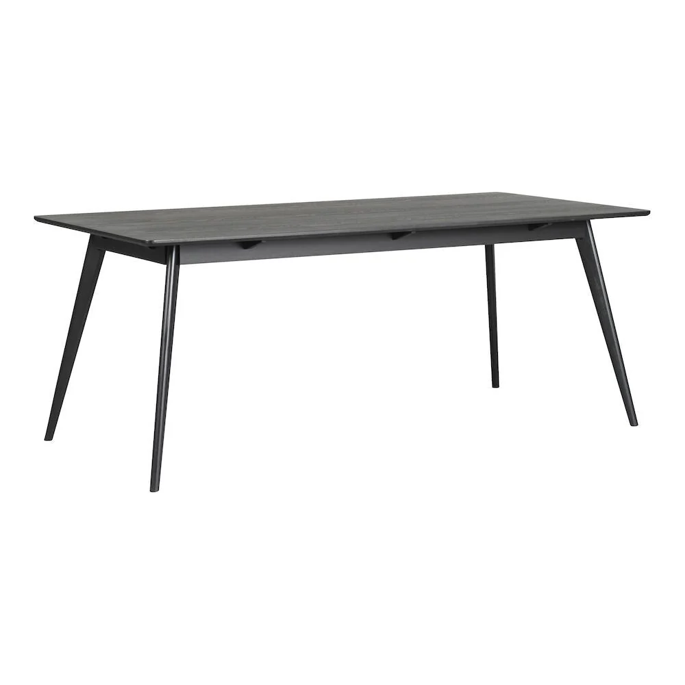 YUMI Esstisch Schwarz 190x90x75cm
