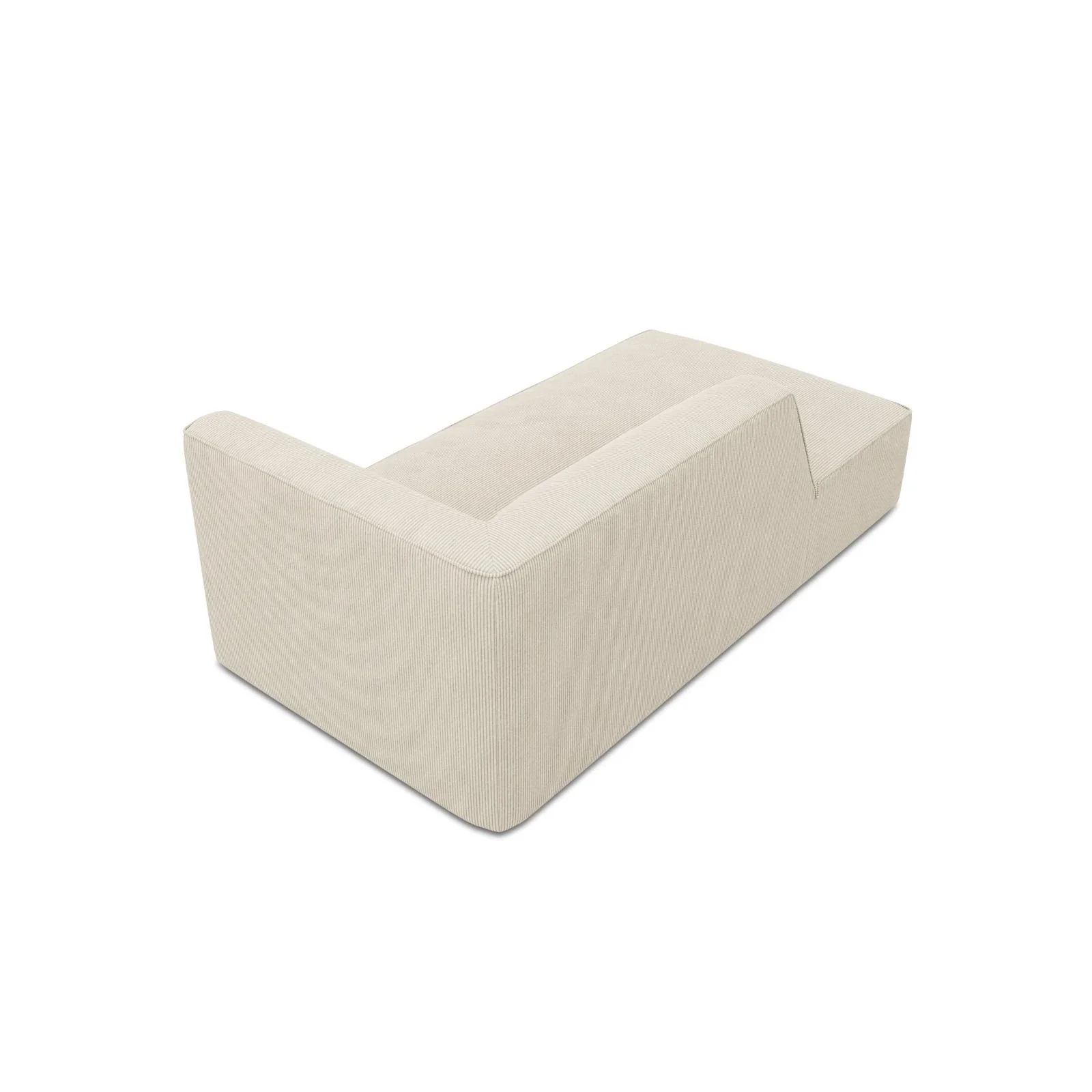 Ruby 2-Sitzer Sofa Chaiselongue Links, mit Bezug in Samt, Cord oder Strukturstoff, 180x93 cm - Image 4