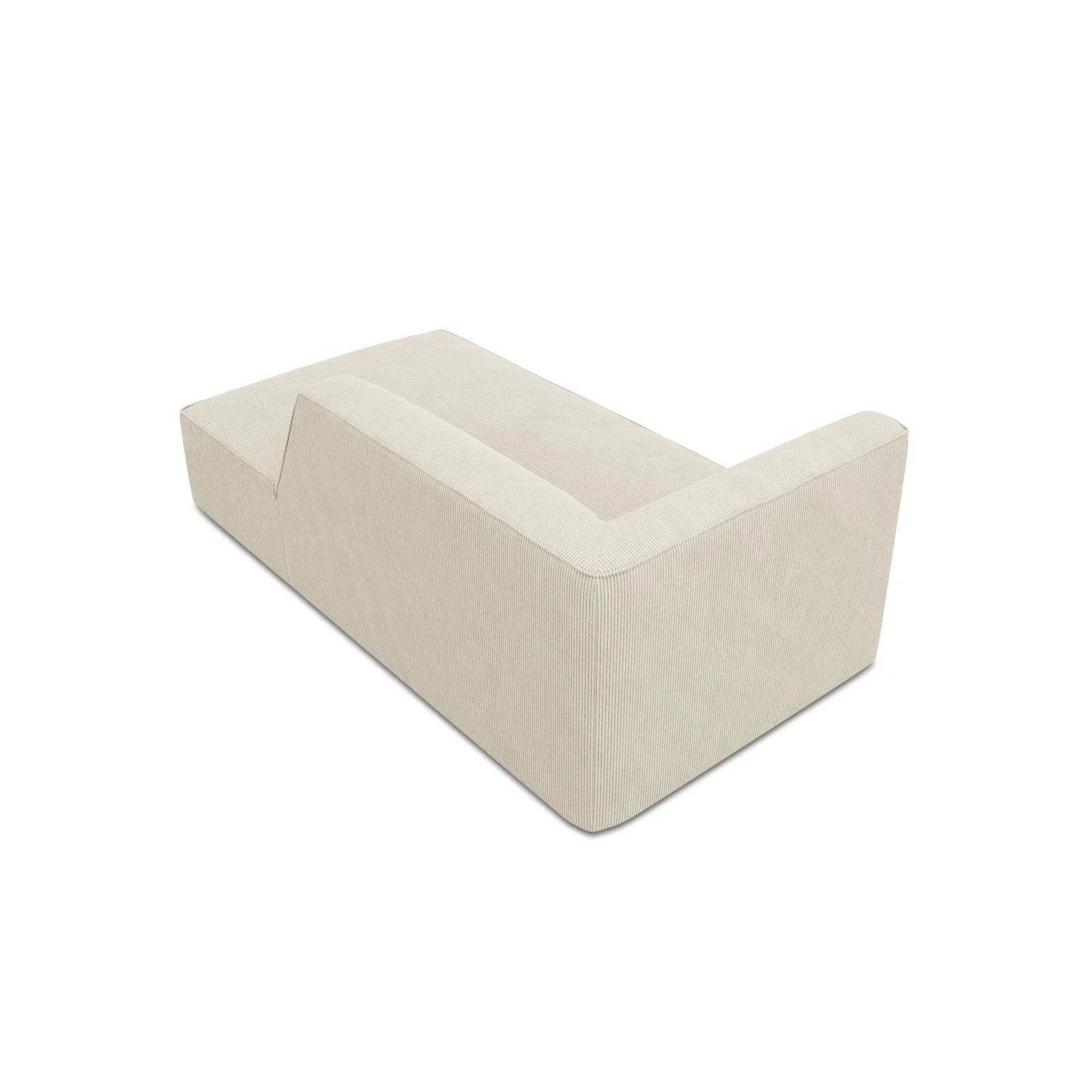 Ruby 2-Sitzer Sofa Chaiselongue Rechts, mit Bezug in Samt, Cord oder Strukturstoff, 180x93 cm - Image 4
