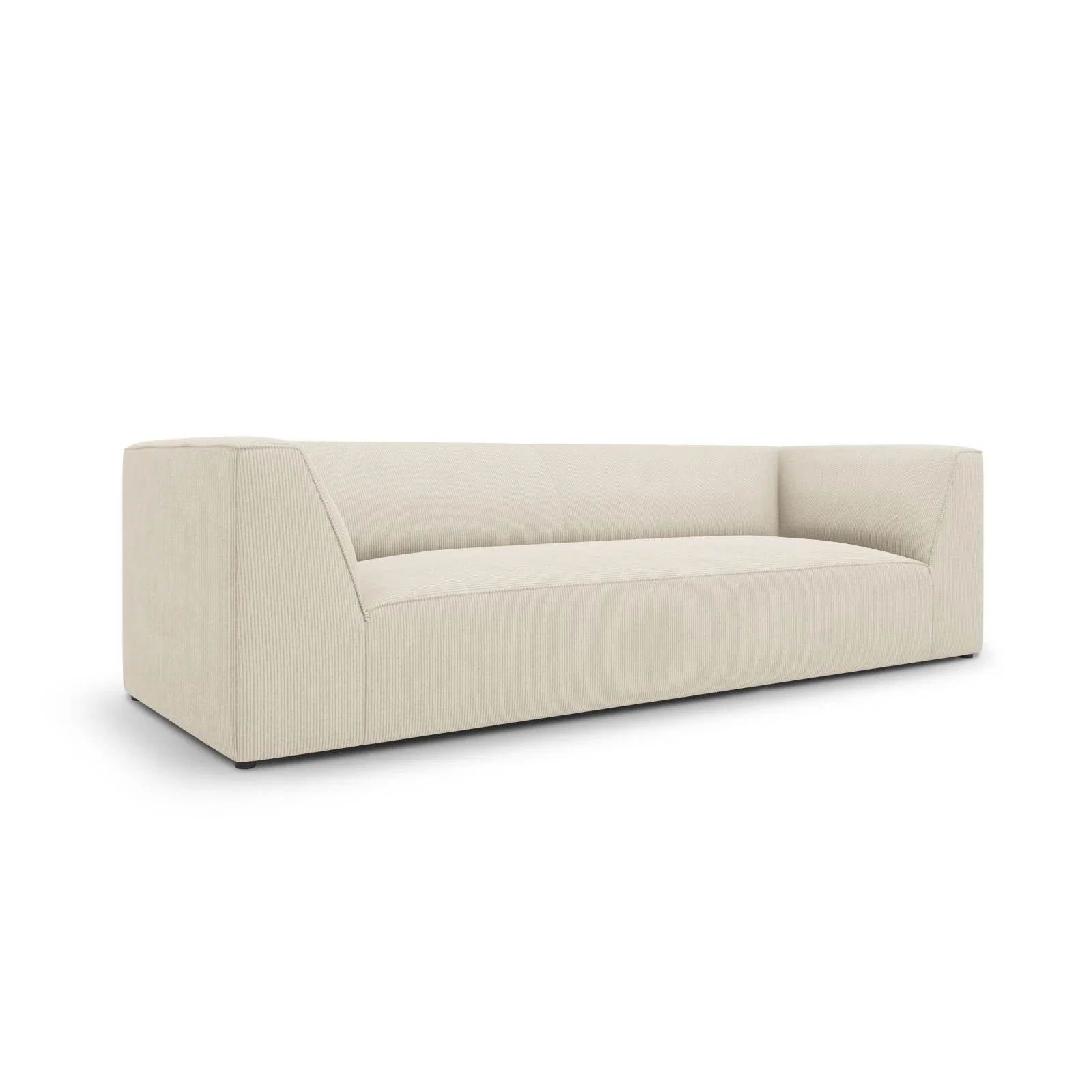 Ruby 3-Sitzer Sofa mit Bezug aus Samt, Cord oder Strukturstoff, 232x93 cm - Image 2