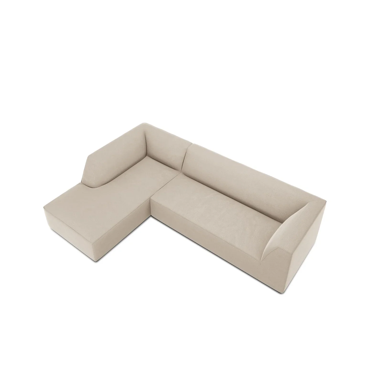 Ruby 4-Sitzer Ecksofa Links, mit Bezug aus Samt, Cord oder Strukturstoff, 273x180 cm - Image 130
