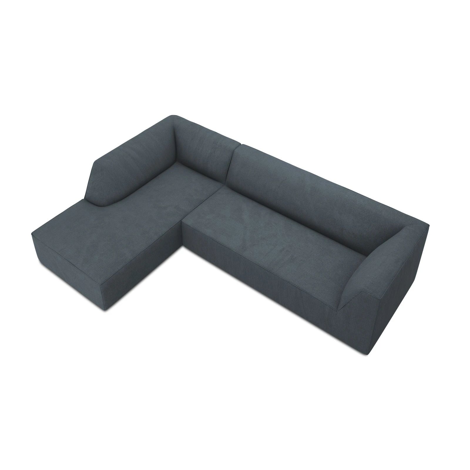 Ruby 4-Sitzer Ecksofa Links, mit Bezug aus Samt, Cord oder Strukturstoff, 273x180 cm - Image 35