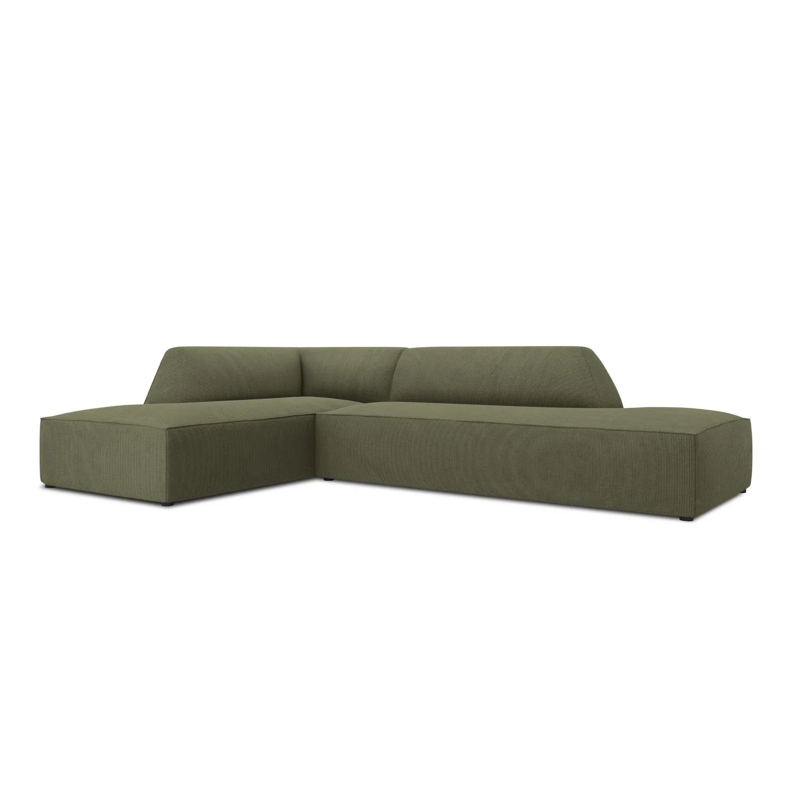 Ruby 4-Sitzer Ecksofa offen, Links, mit Bezug aus Samt, Cord oder Strukturstoff, 273x180 cm - Image 11