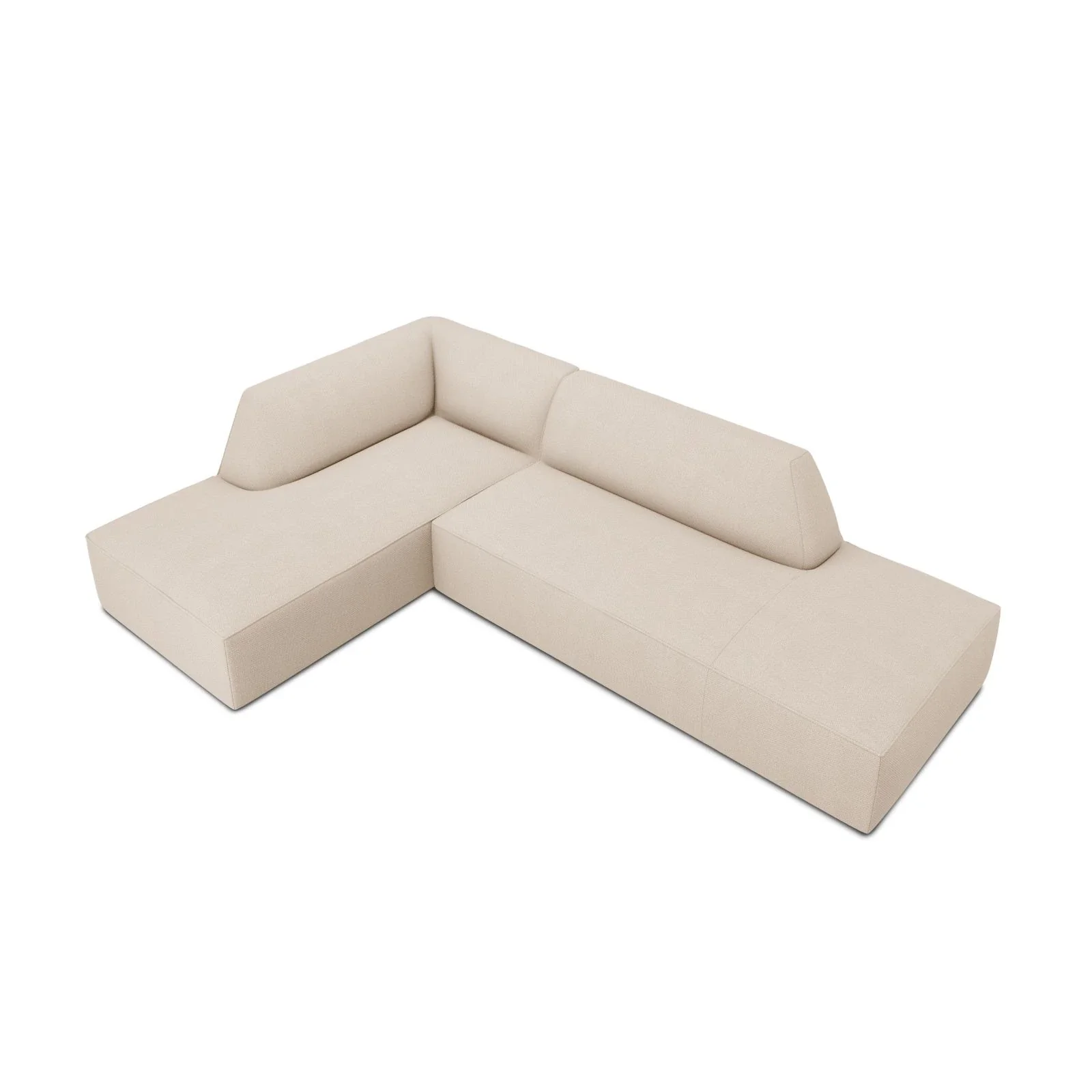 Ruby 4-Sitzer Ecksofa offen, Links, mit Bezug aus Samt, Cord oder Strukturstoff, 273x180 cm - Image 71