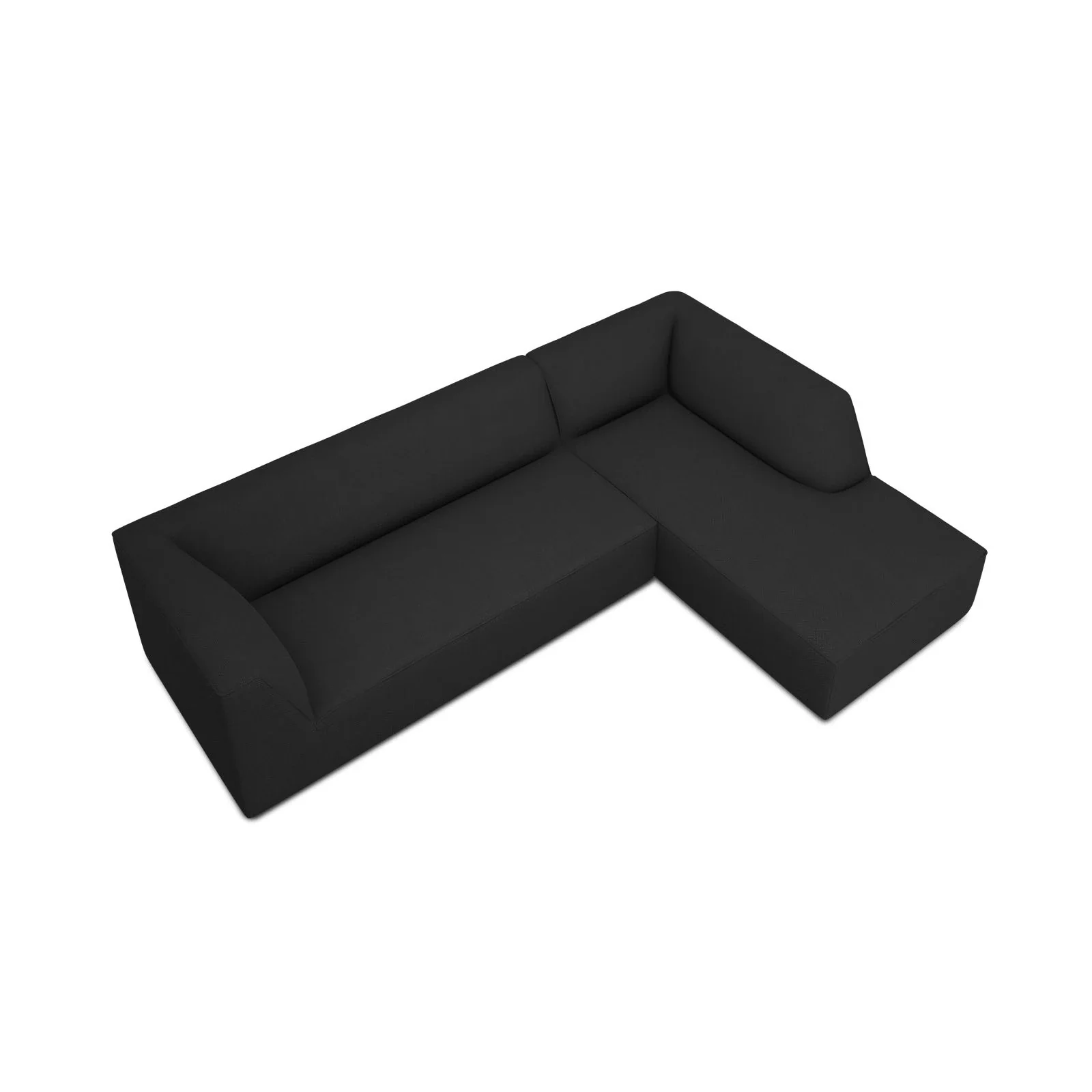 Ruby 4-Sitzer Ecksofa Rechts, mit Bezug aus Samt, Cord oder Strukturstoff, 273x180 cm - Image 101