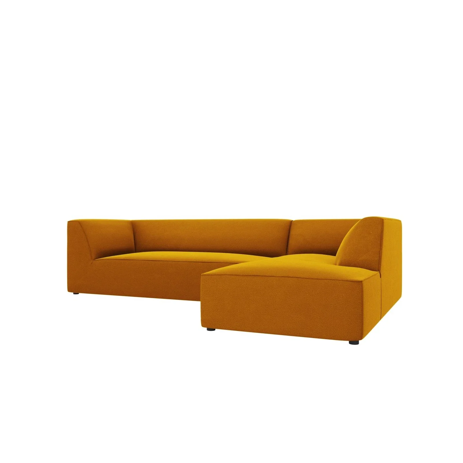 Ruby 4-Sitzer Ecksofa Rechts, mit Bezug aus Samt, Cord oder Strukturstoff, 273x180 cm - Image 156