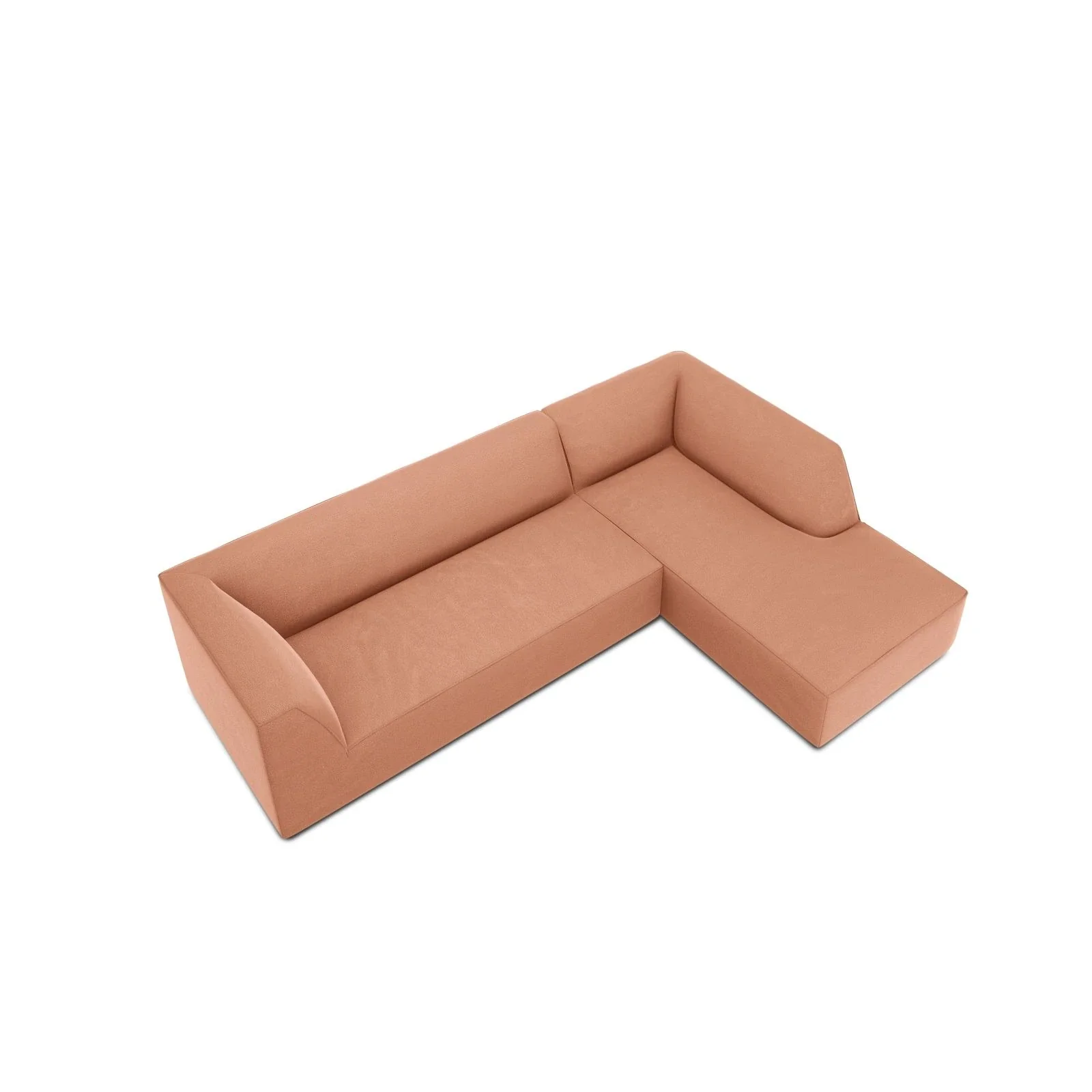 Ruby 4-Sitzer Ecksofa Rechts, mit Bezug aus Samt, Cord oder Strukturstoff, 273x180 cm - Image 162