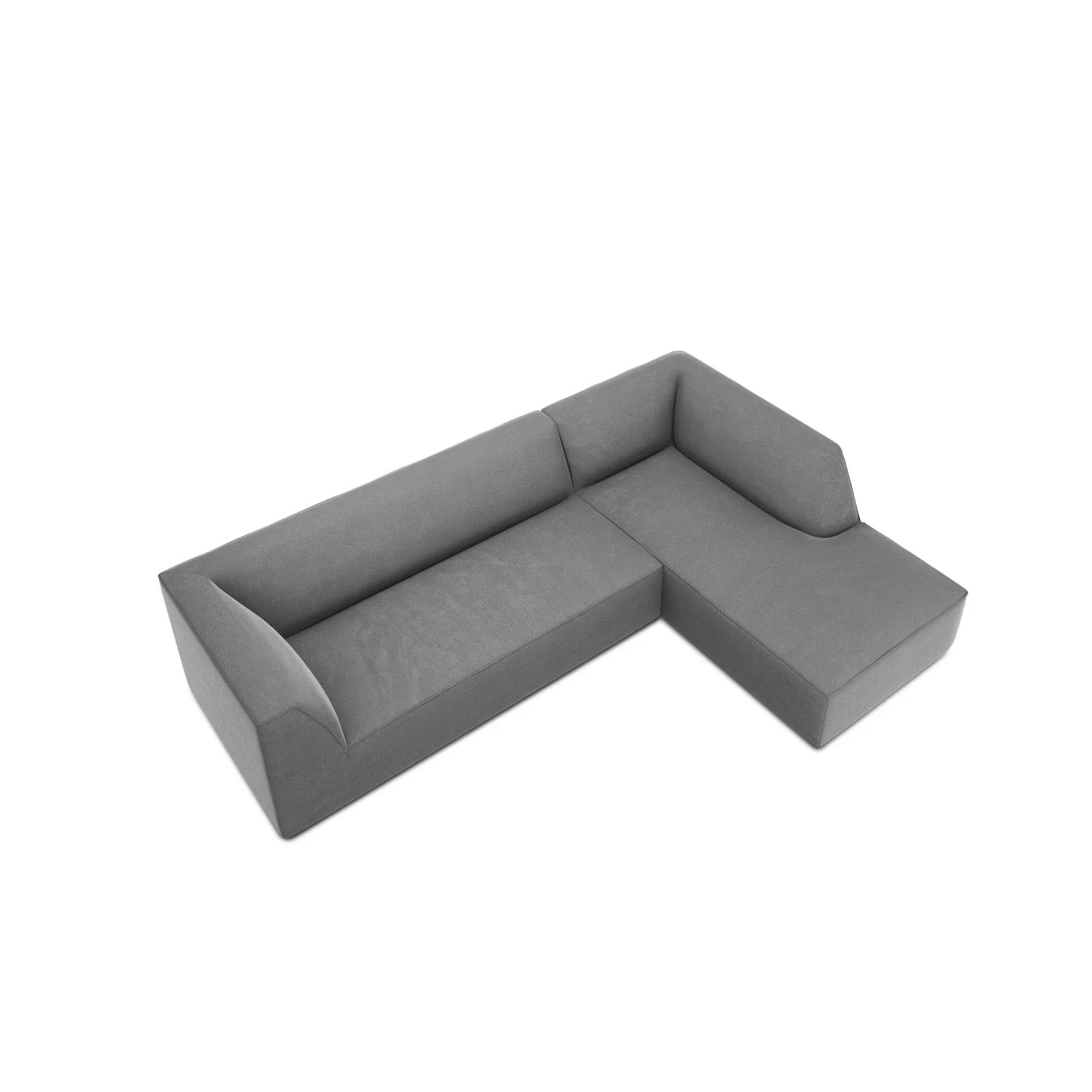 Ruby 4-Sitzer Ecksofa Rechts, mit Bezug aus Samt, Cord oder Strukturstoff, 273x180 cm - Image 170