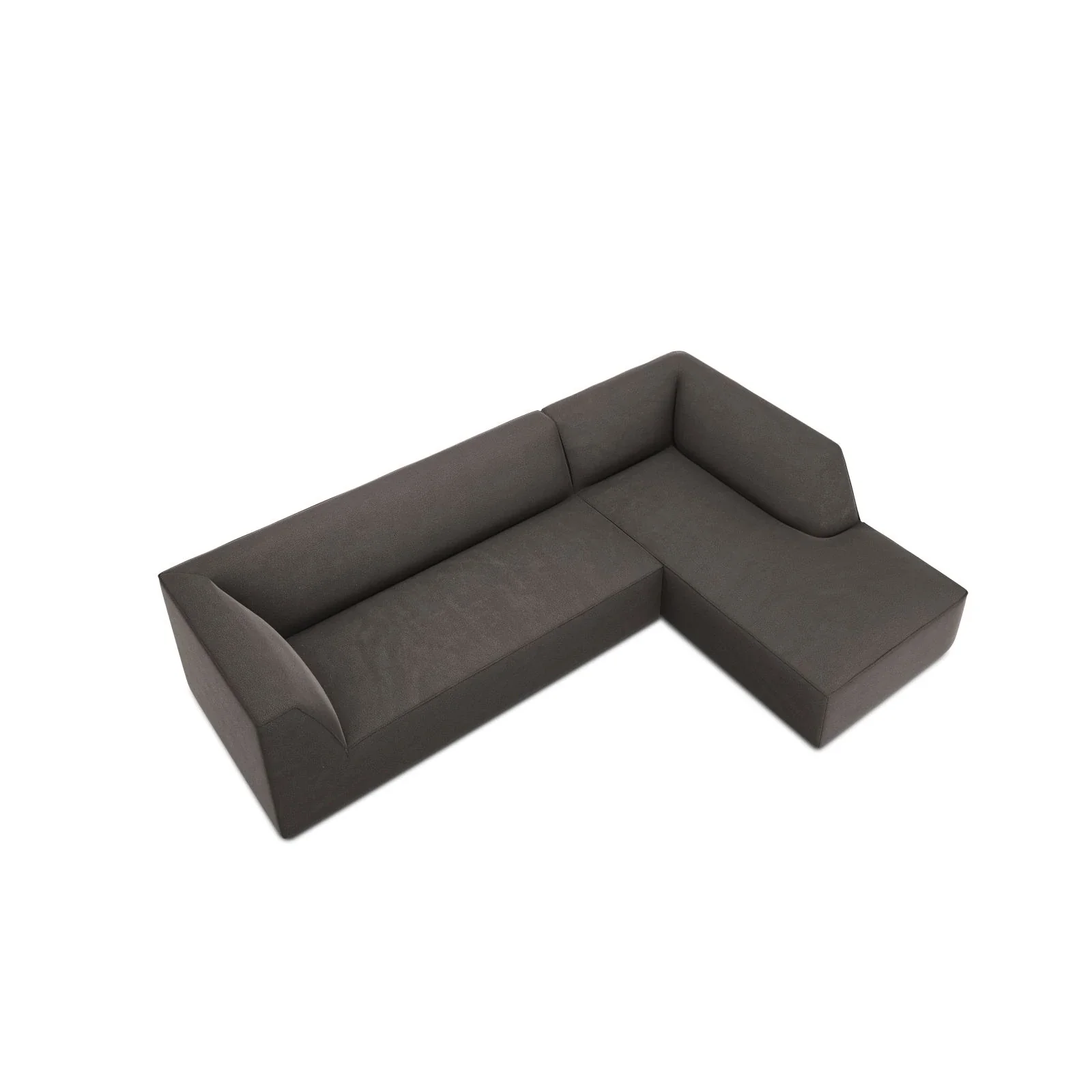 Ruby 4-Sitzer Ecksofa Rechts, mit Bezug aus Samt, Cord oder Strukturstoff, 273x180 cm - Image 178